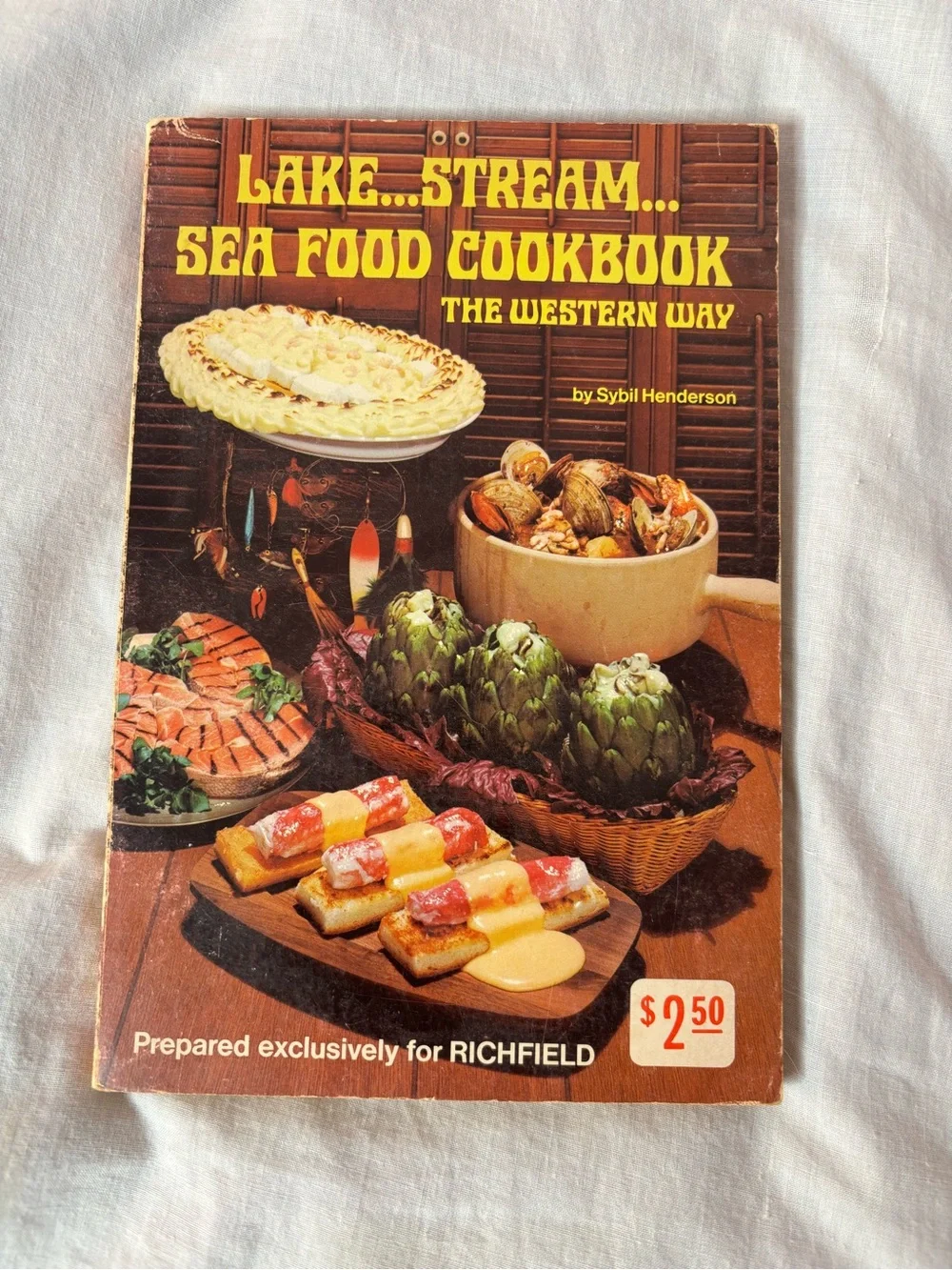 vintage 1967 Lake…Stream…Sea Food Cookbook The Western Way by Sybil Henderson